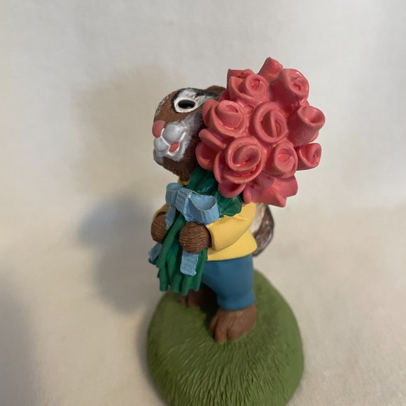Chipmunk with Roses - Tender Touches Figurine by Hallmark. - Picture 3 of 5